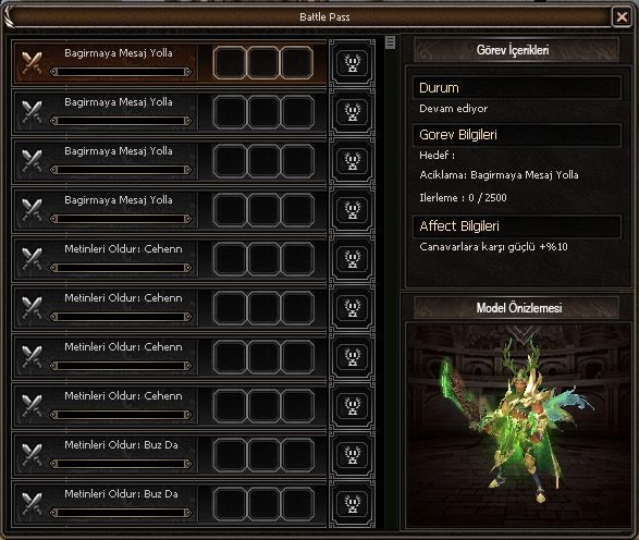 SQL Tabanlı BattlePass Sistemi
